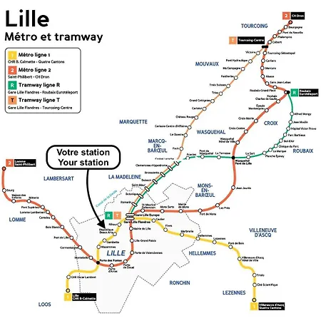 Daire 1 Bedroom Near Catholic Lille